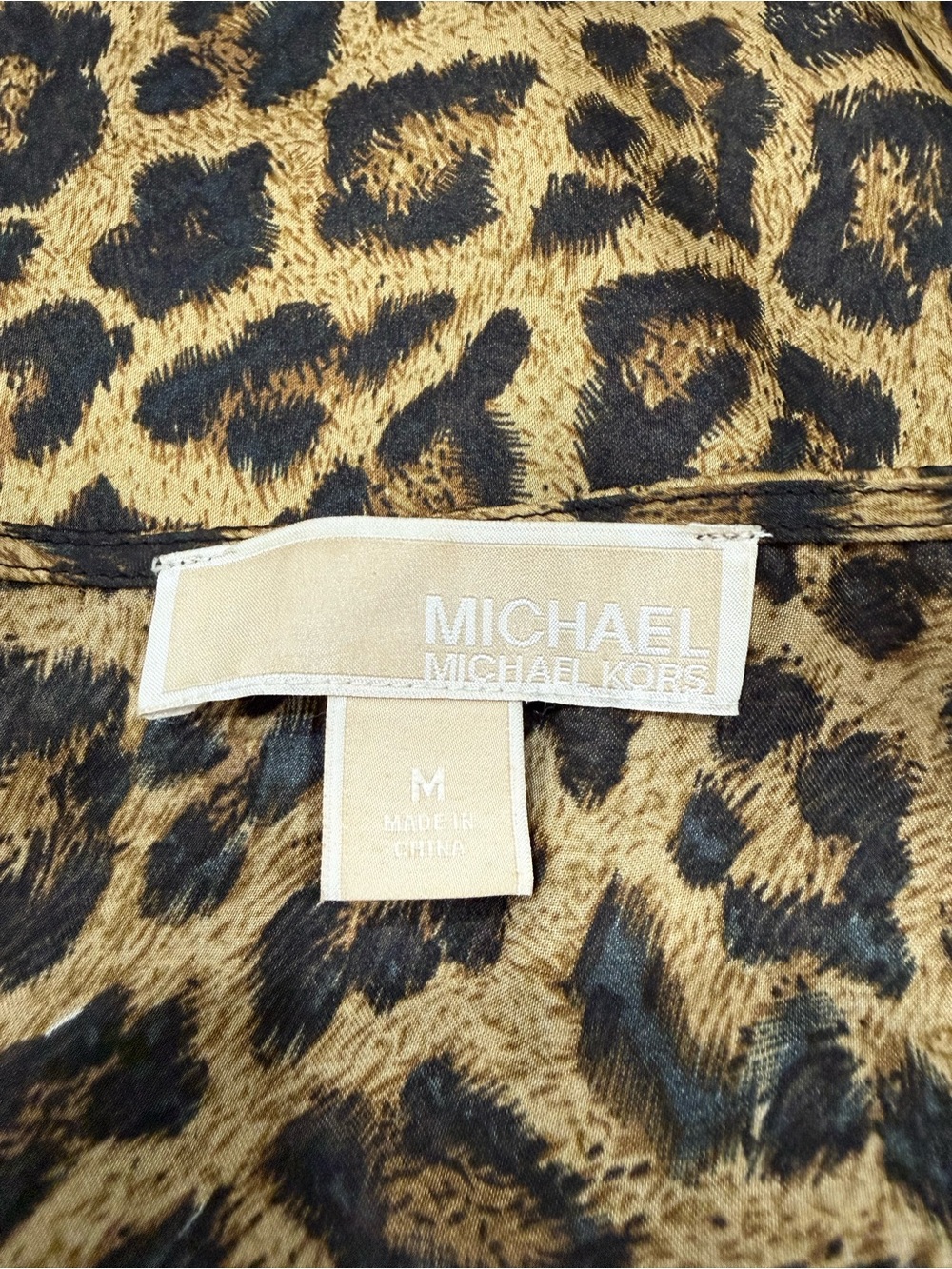 Michael Kors Leopard Print Mini Dress in Brown and Black - Picture 10 of 15